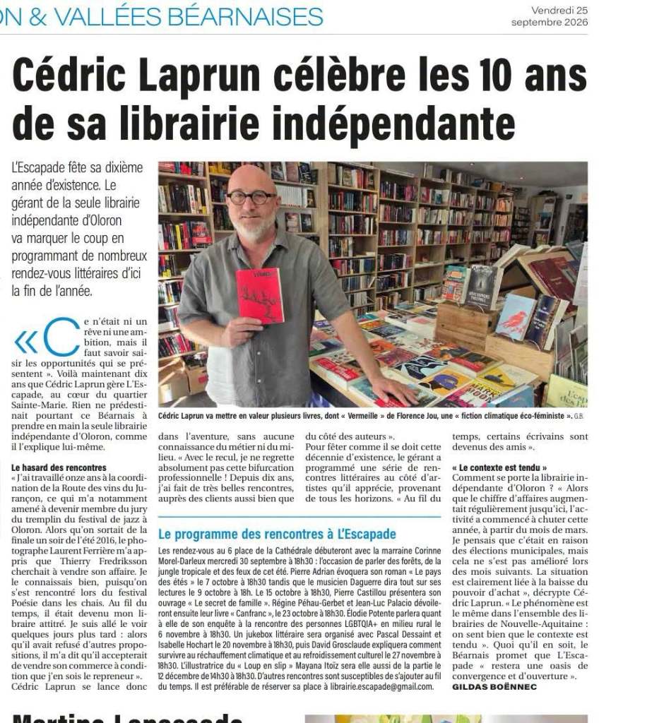 La République des Pyrénées 25 septembre 2026